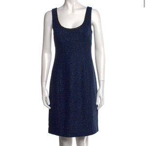 Rebecca Taylor Blue Tweed Shift Dress